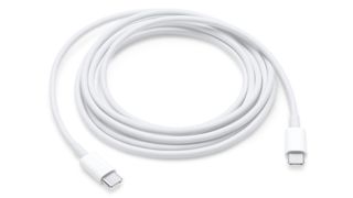 USB-C to USB-C cable on a white background.