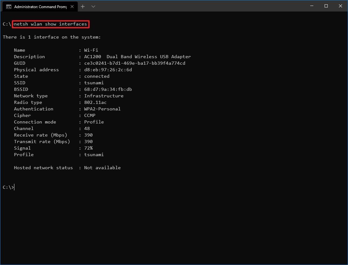 How to manage wireless networks with Command Prompt on Windows 10 ...