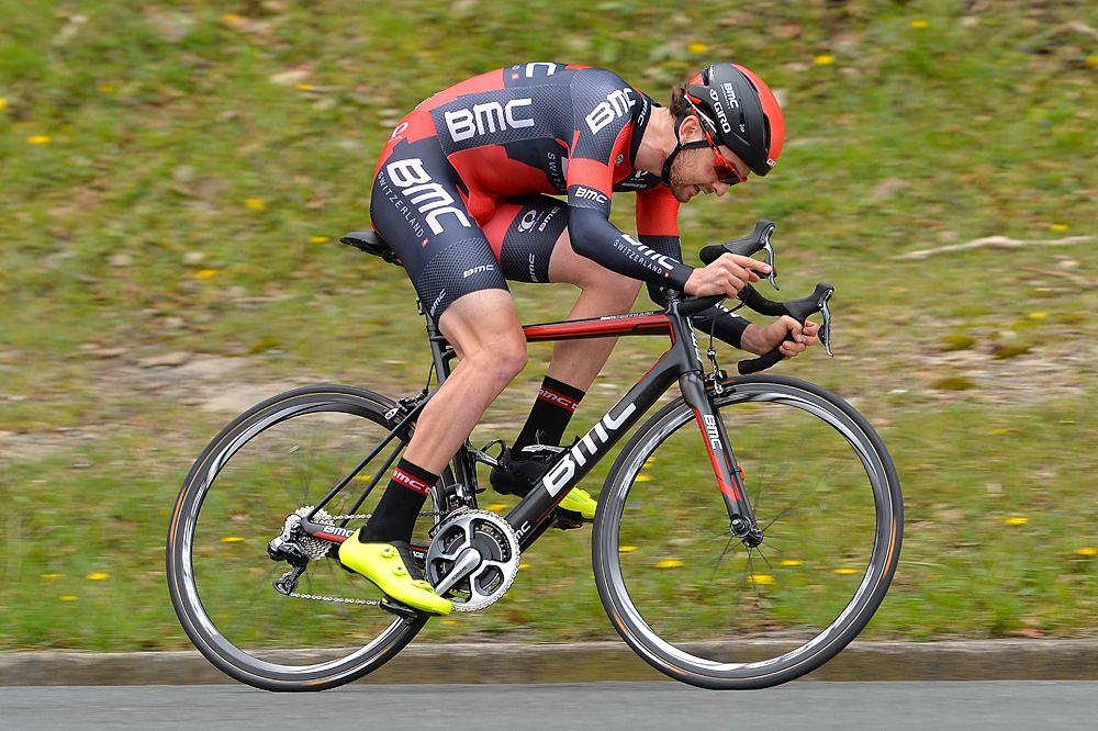 Joey Rosskopf (BMC) works his way up the steeper part of the course