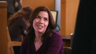 America Ferrera looking happy and up on The Good Wife.