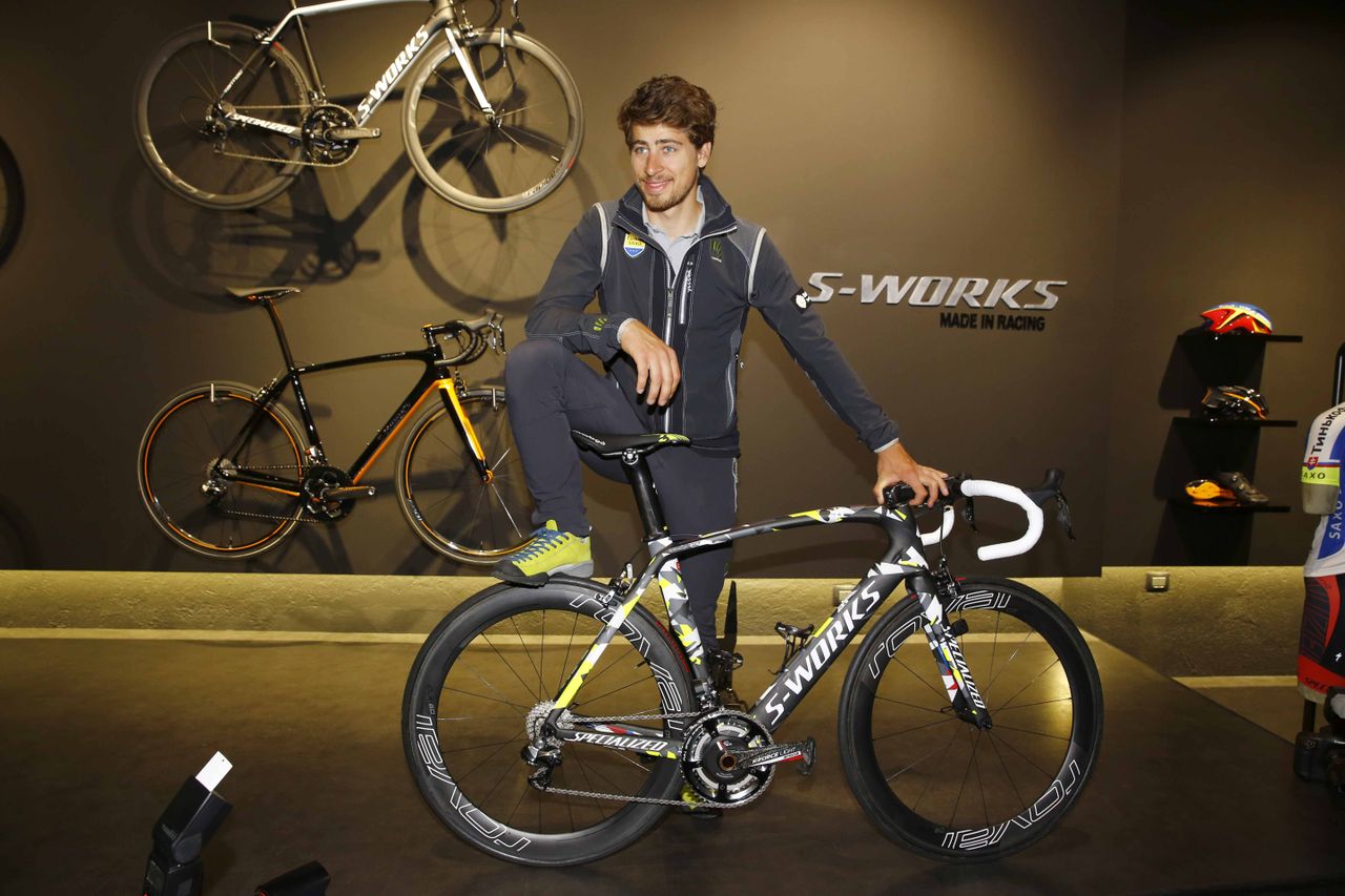 A custom Specialized Venge for Sagan.