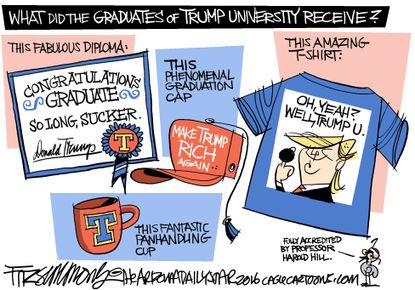 Political Cartoon U.S. Trump University
