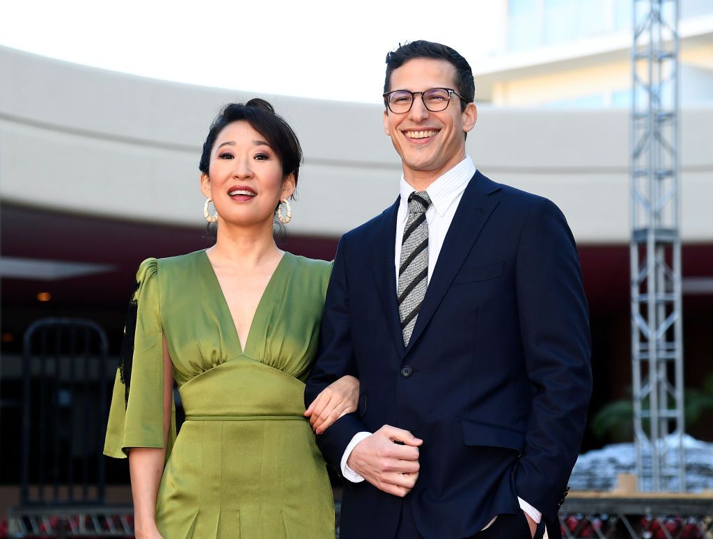 Sandra Oh and Andy Samberg