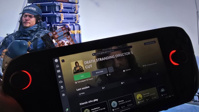Death Stranding running on an Xbox Ally X