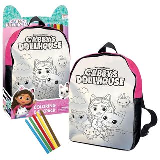 Gabby's Dollhouse colour in backpack