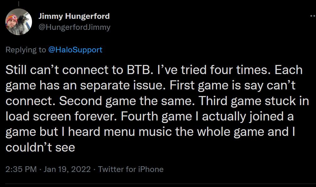 Halo Infinite tweet