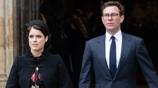 Princess Eugenie and Jack Brooksbank at the memorial service for the Duke of Edinburgh