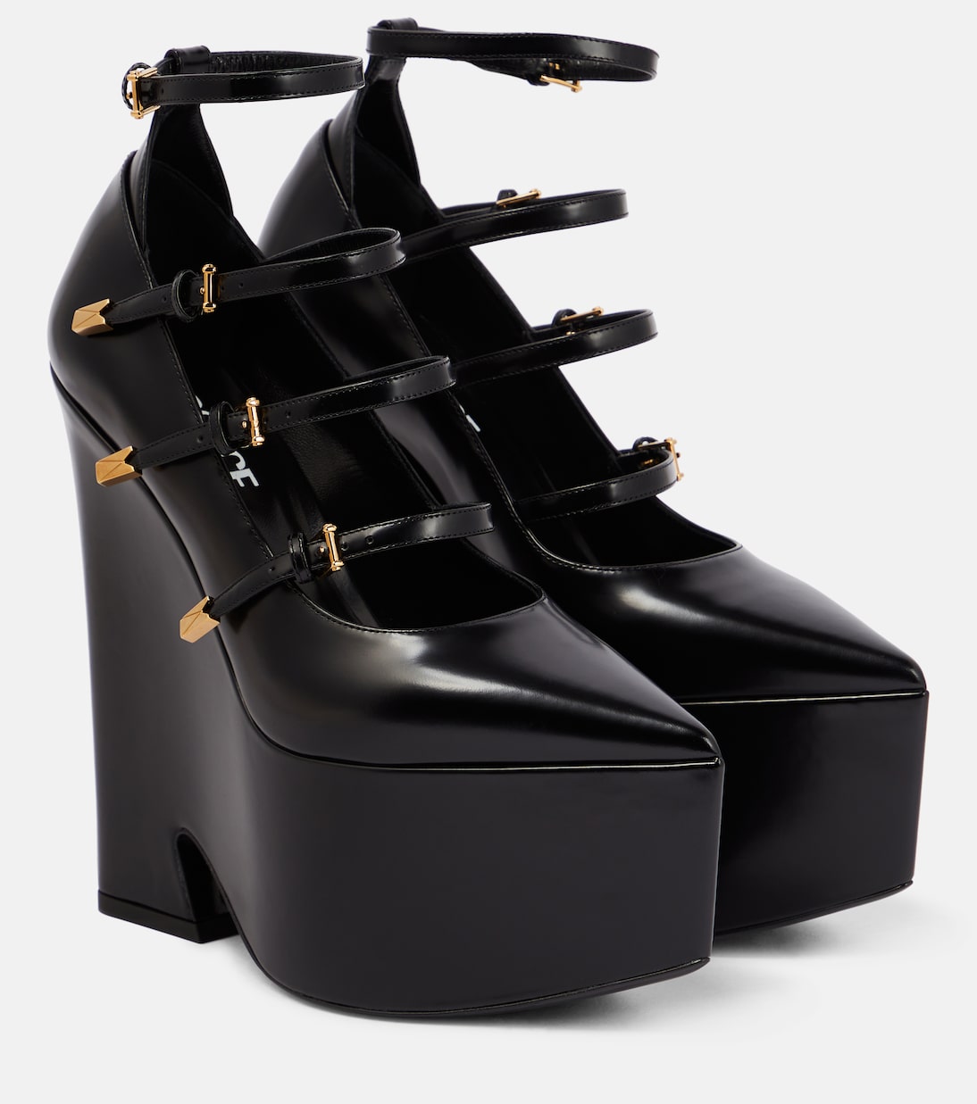 Tempest Leather Platform Pumps