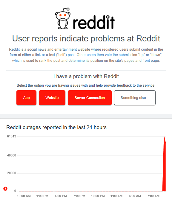 Reddit outage 1-13-26
