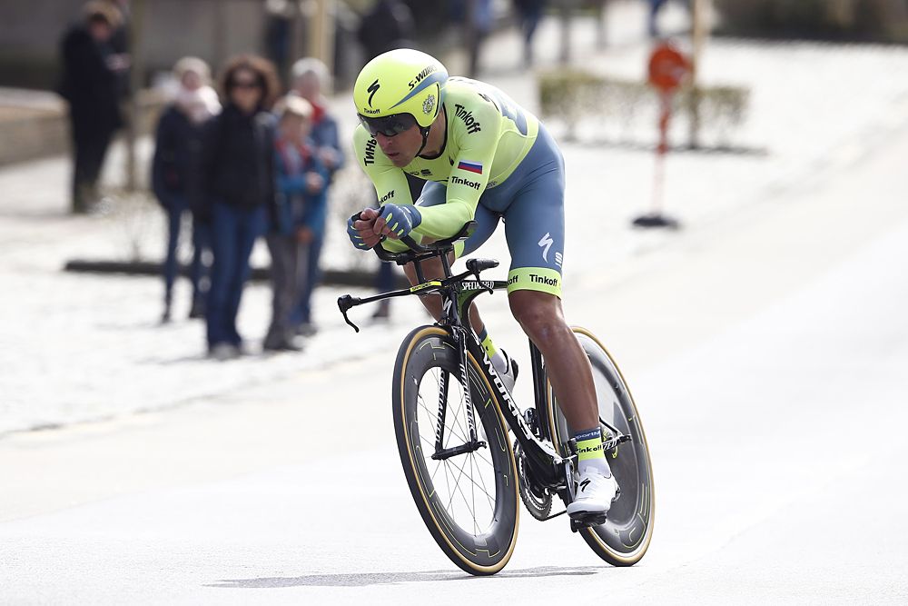 Maciej Bodnar (Tinkoff Team) won the time trial at Three Days of De Panne