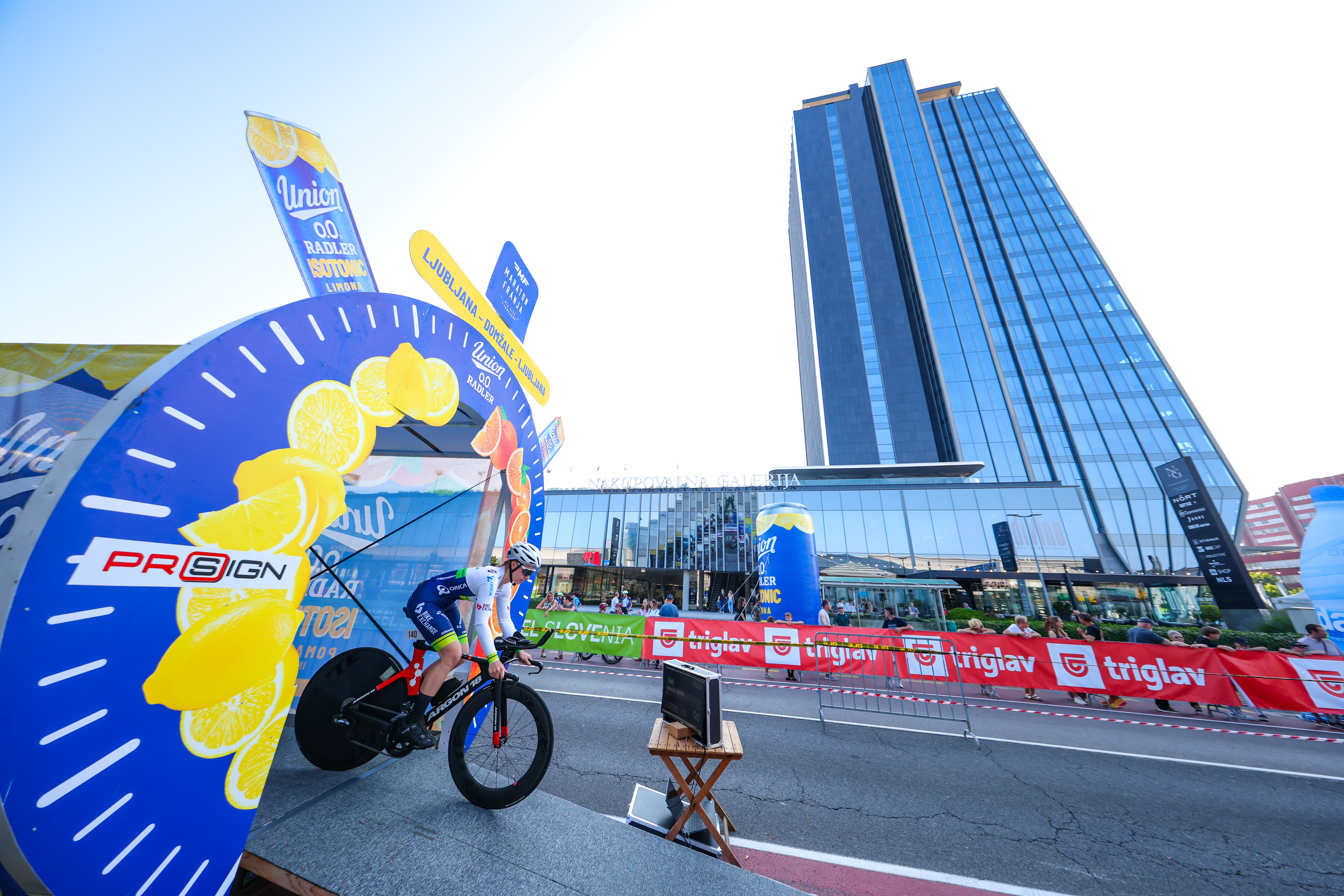 A rider at the Maraton Franja BTC City