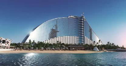 The five-star Jumeirah Beach Hotel in Dubai, UAE