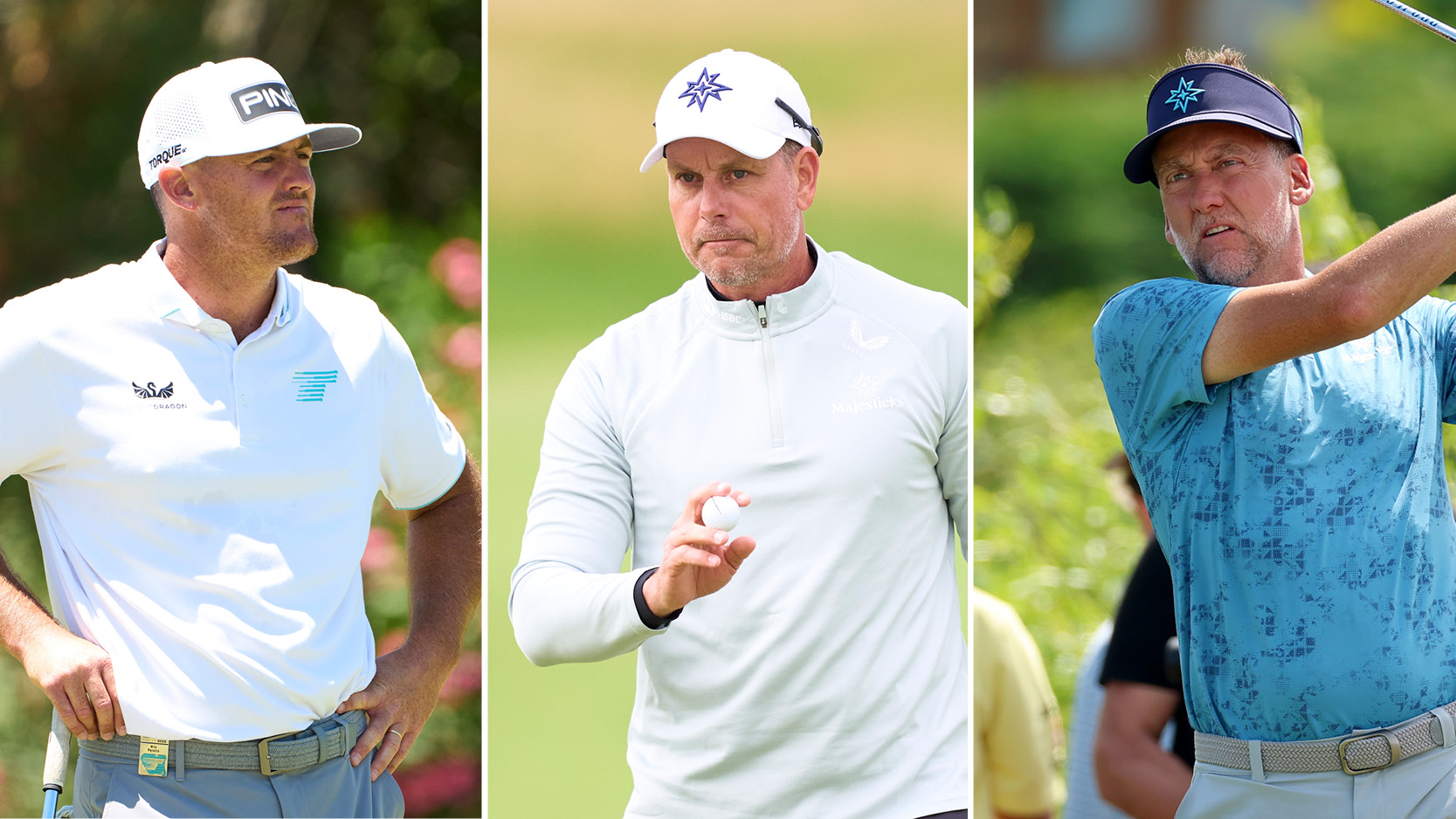 (L to R) Mito Pereira, Henrik Stenson and Ian Poulter