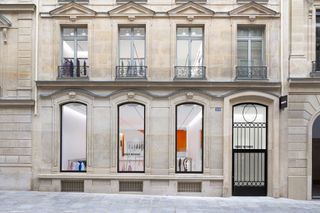 Issey Miyake Paris Store With Orange Walls