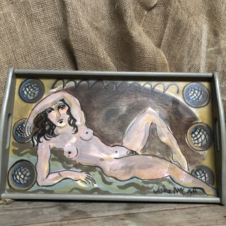 painted tray Jane McCall