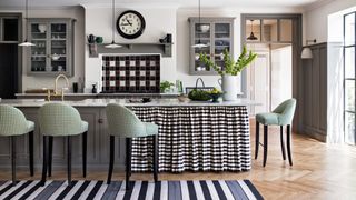 kitchen with textiles