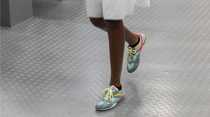 Miu Miu lo-pro sneakers on runway