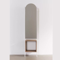 Rooney entryway storage mirror