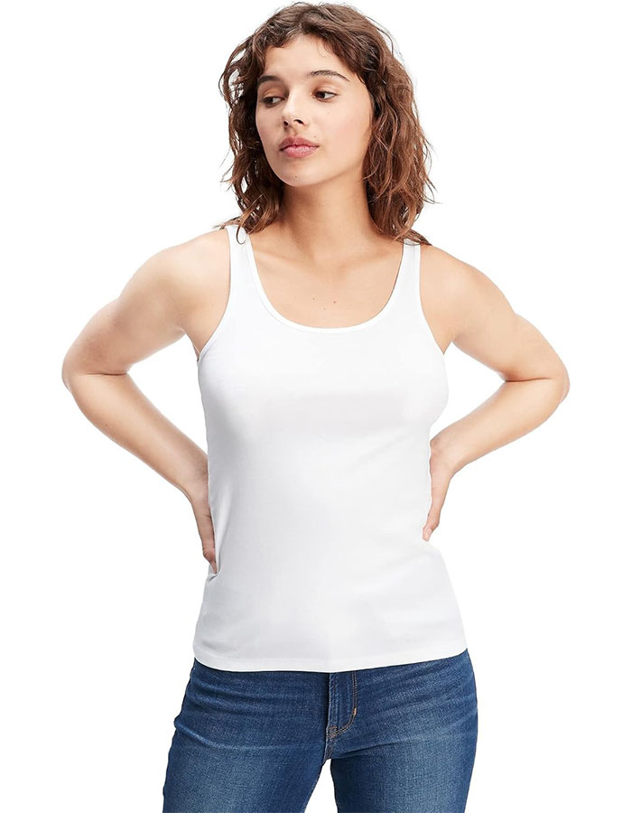 Gap Womens Favorite Tank Top Cami Shirt, White000, Medium Us