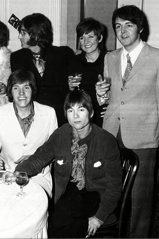 Cilla Black with Paul McCartney and John Lennon