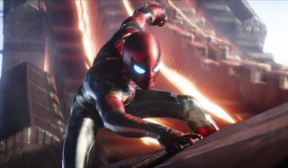 Spider-Man in Iron Spider costume