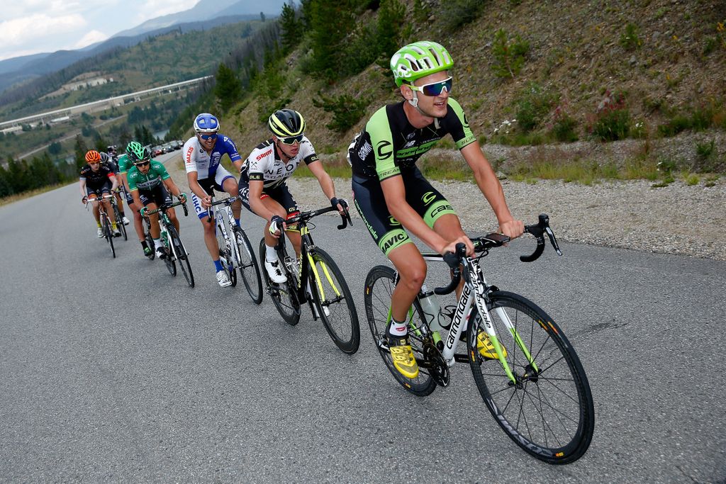 Nathan Brown (Cannondale-Garmin) on his way to the most aggressive rider award