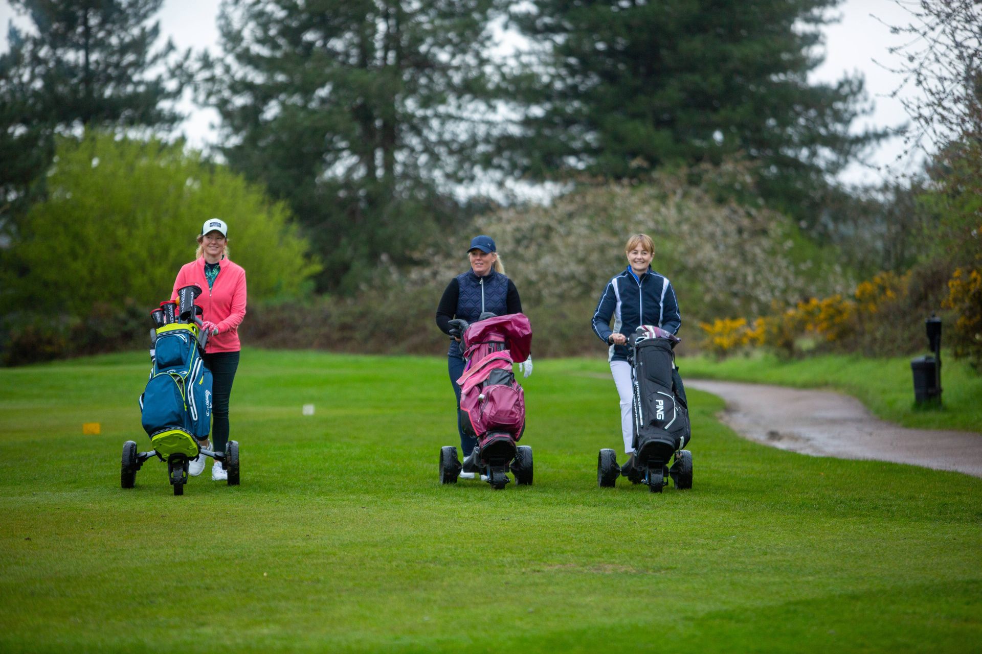 Golfers on the fairway
