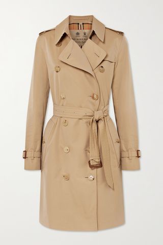 Kensington Organic Cotton-Gabardine Trench Coat