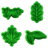 4Pcs Leaves Shape Cookie Cutters -&nbsp;View at Amazon&nbsp;