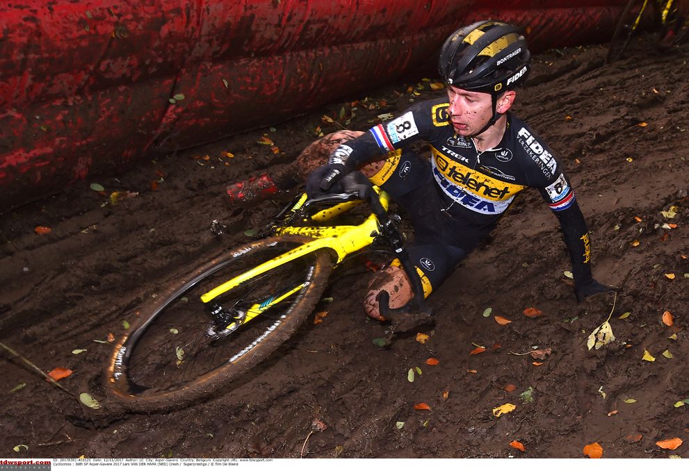 Lars van der Haar racing the Superprestige Gavere