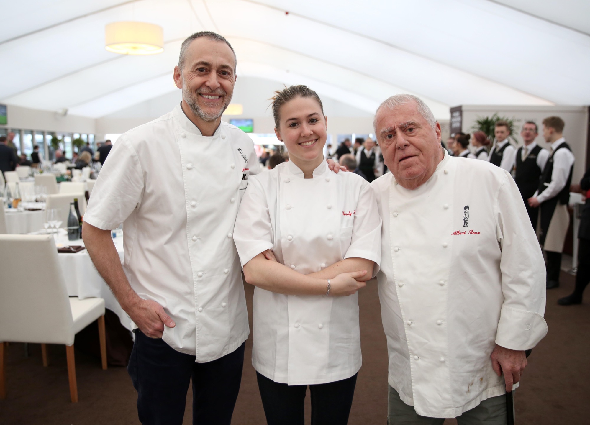 Michel Jr, Emily and Albert Roux
