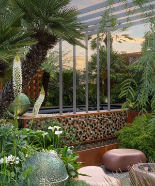 Kate Gould's Out of the Shadows Chelsea 2022 garden with swim spa