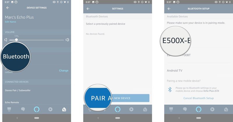 Amazon bluetooth screens 2