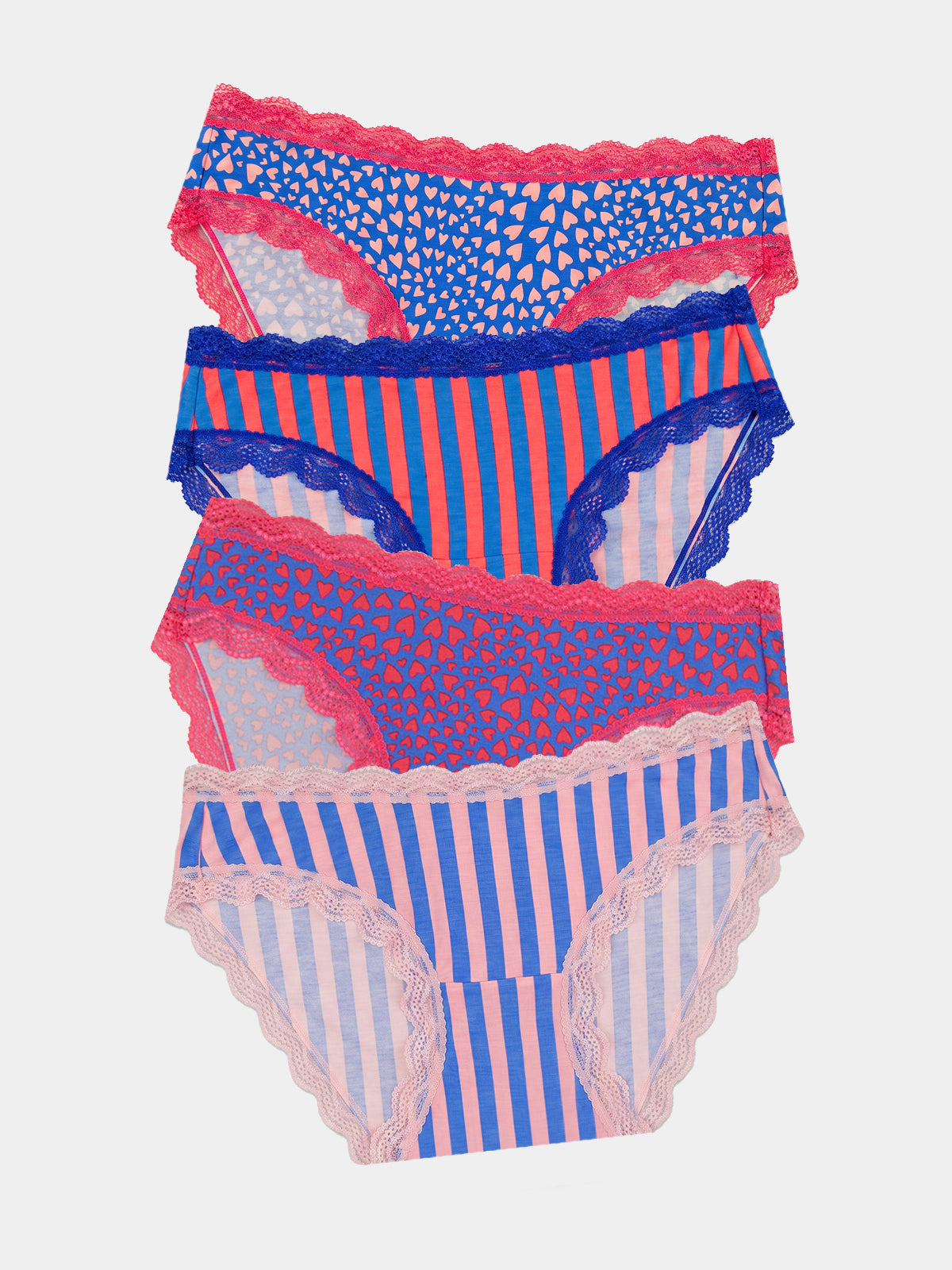 The Original Knicker Four Pack - Boden X S&amp;amp;s Hearts