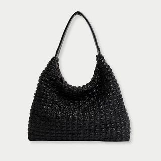 M&S Black Quilted Shoulder Bag