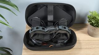 The Dnsys X1 Exoskeleton in its open case