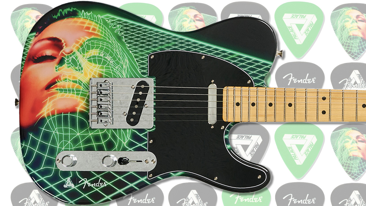 The Fender x Palace Limited Edition Telecaster has a 90s-inspired rave graphic finish on the front, and the brand&#039;s Triferg on the back – the release also includes a Fender x Palace guitar strap and guitar pick set.