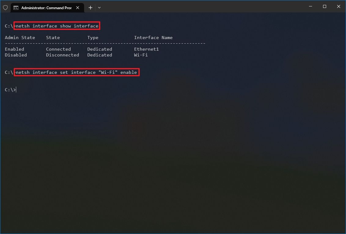 How to enable or disable WiFi and network adapters on Windows