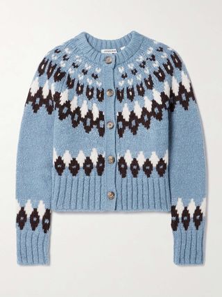 Christina Fair Isle Alpaca-Blend Cardigan