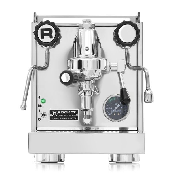 The machine has a steamer, single espresso head and a hot water spout