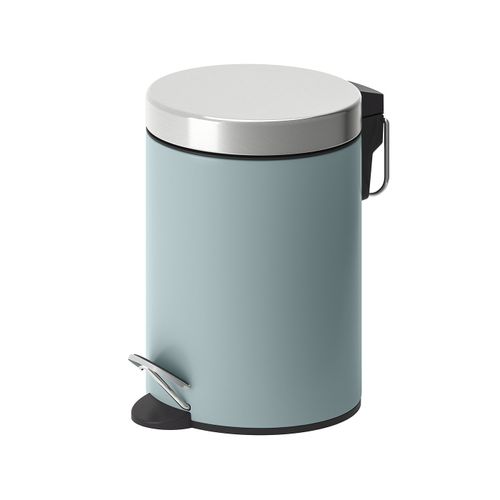Ekoln Trash Can - Light Gray-Turquoise 1 Gallon