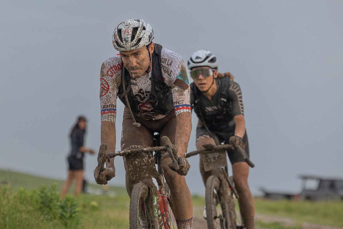 Both Larry Warbasse (AG2R Citro&euml;n) and eventual women's winner Carolin Schiff flew in this week from Europe to tackle the Flint Hills.