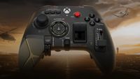 A render of the PowerA Meridian Project X-Ray Flight Deck Wireless Controller showing integrated Flight Simulator controls and Xbox support.