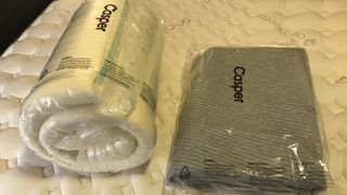 Casper comfy mattress topper with topper and separate cover