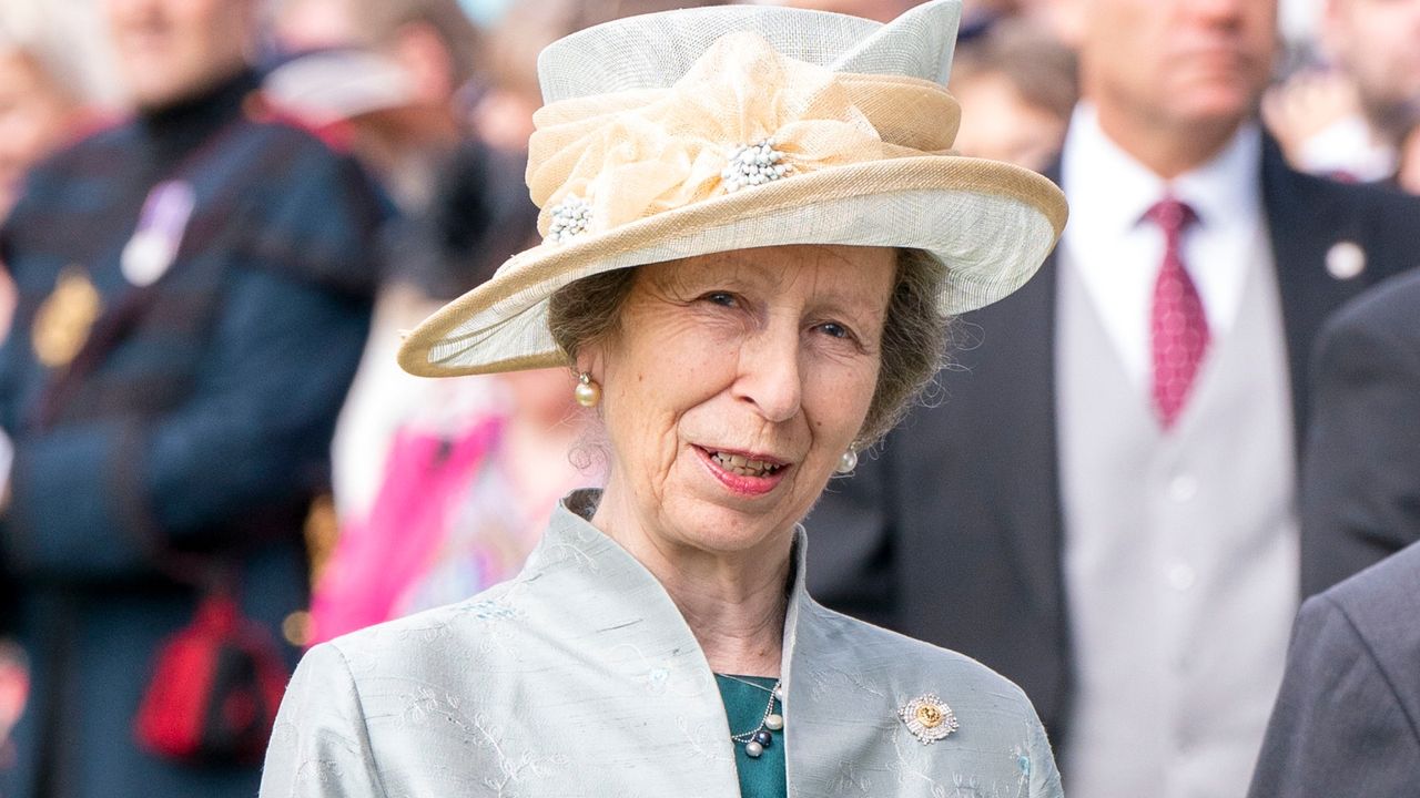 Princess Anne, Princess Royal during a garden party at the Palace of Holyroodhouse in Edinburgh, Scotland on June 29, 2022. The party is part of The Queen&#039;s traditional trip to Scotland for Holyrood Week. 