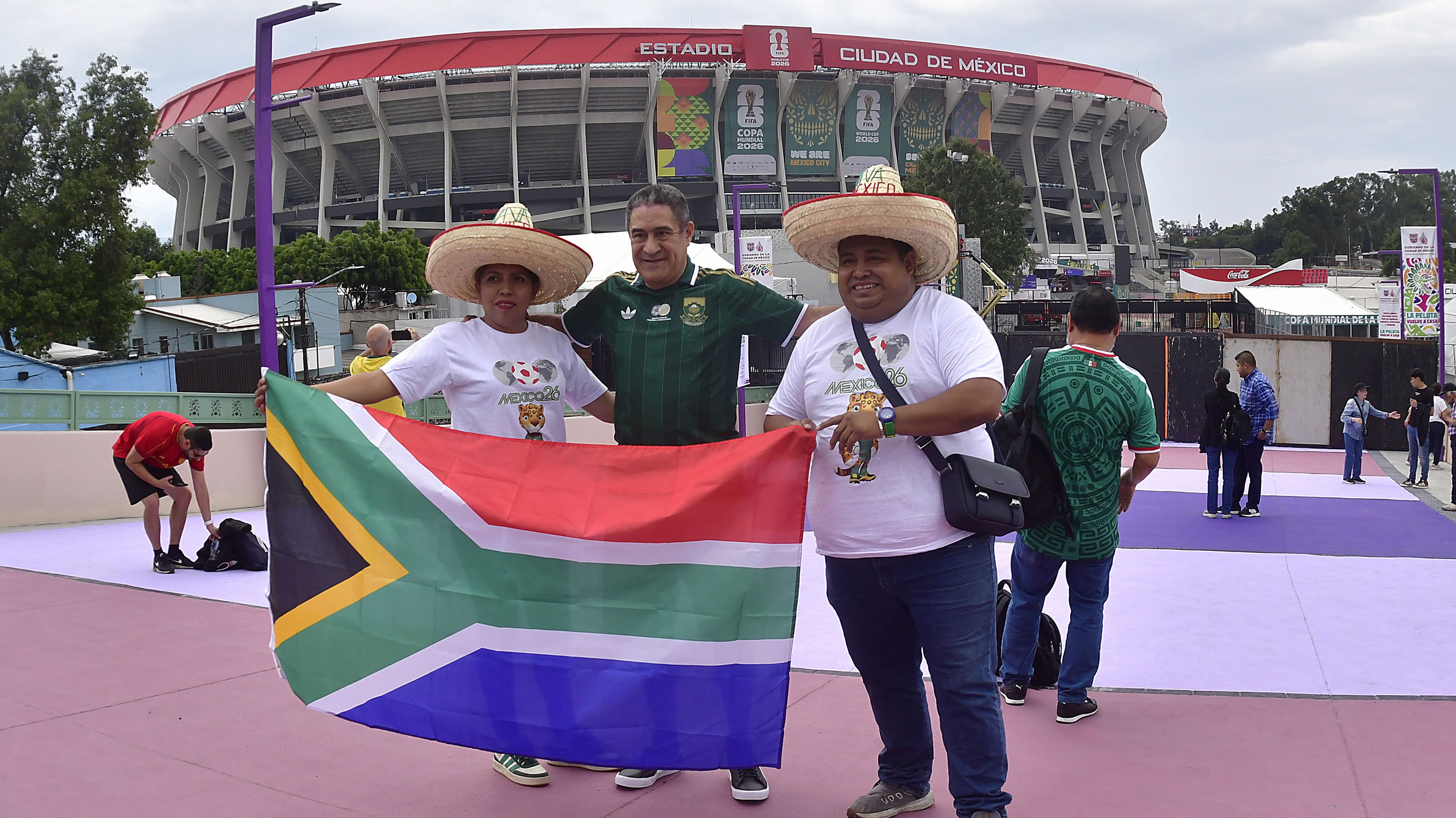 Mexico v South Africa pre-kick off