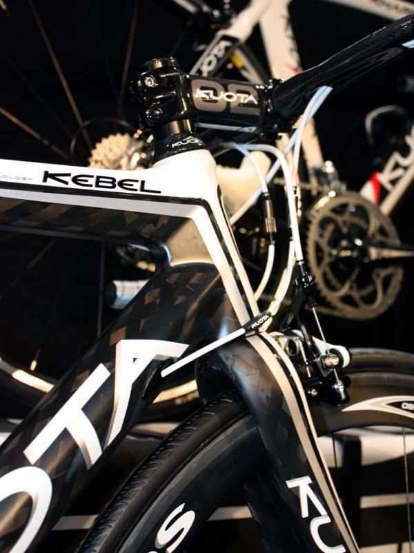 Kuota's Kebel sticks with the 1 1/8"-to-1 1/4" front end - for now.