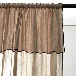 Habitat linen curtain with valance