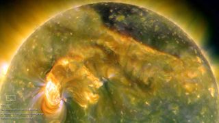 Amazingly Fast Eruption on the Sun Photographed