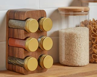 Spice Rack, Spice Organizer with 16 Spice Jars Included 32 Spice Label